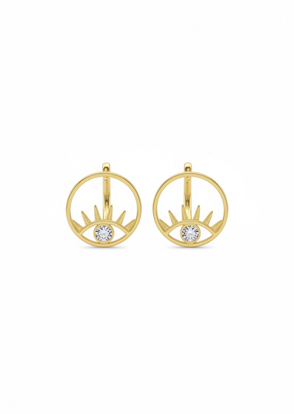 Evil Eye Hoops Stud