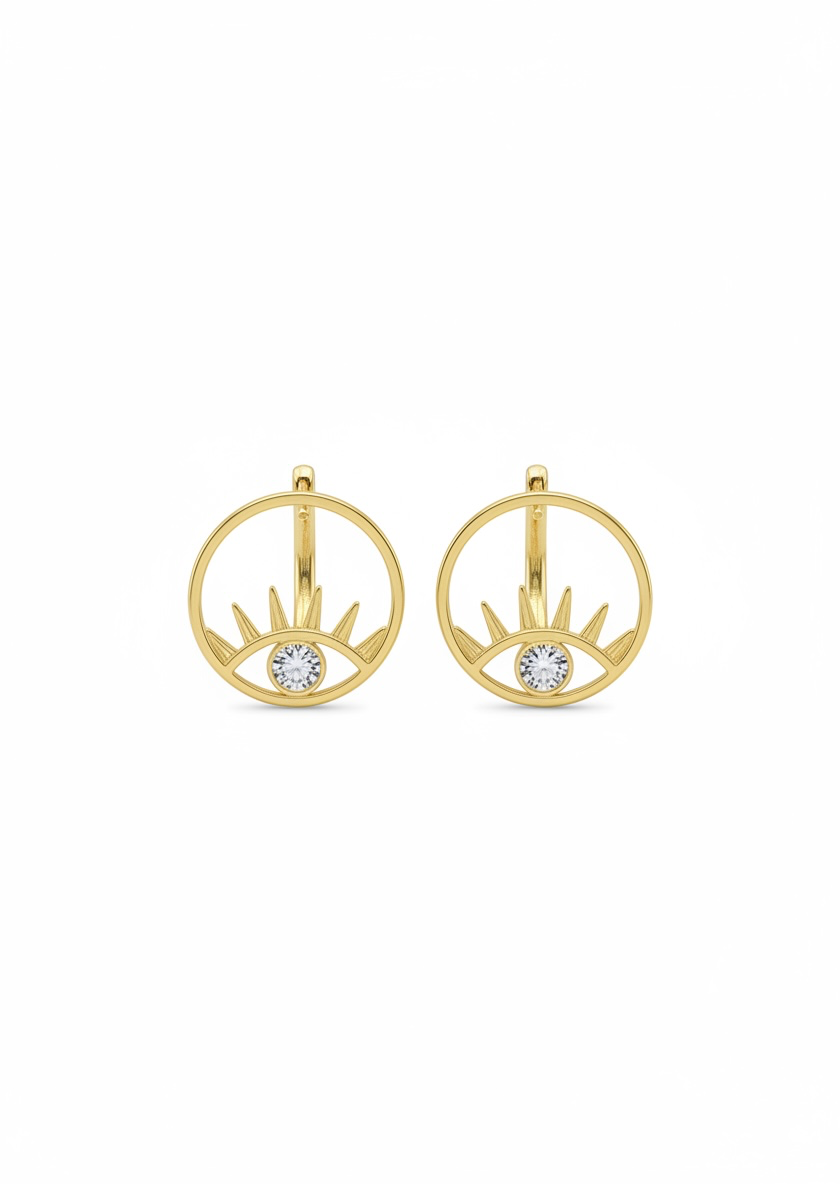 Evil Eye Hoops Stud