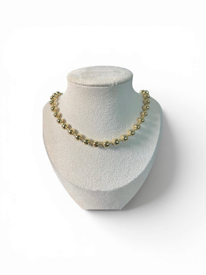 Bead Link Gold Necklace