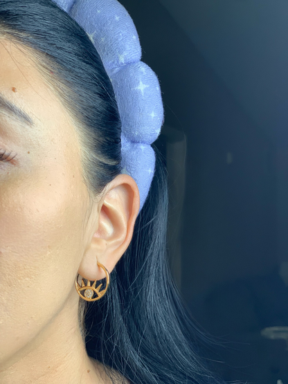 Evil Eye Hoops Stud