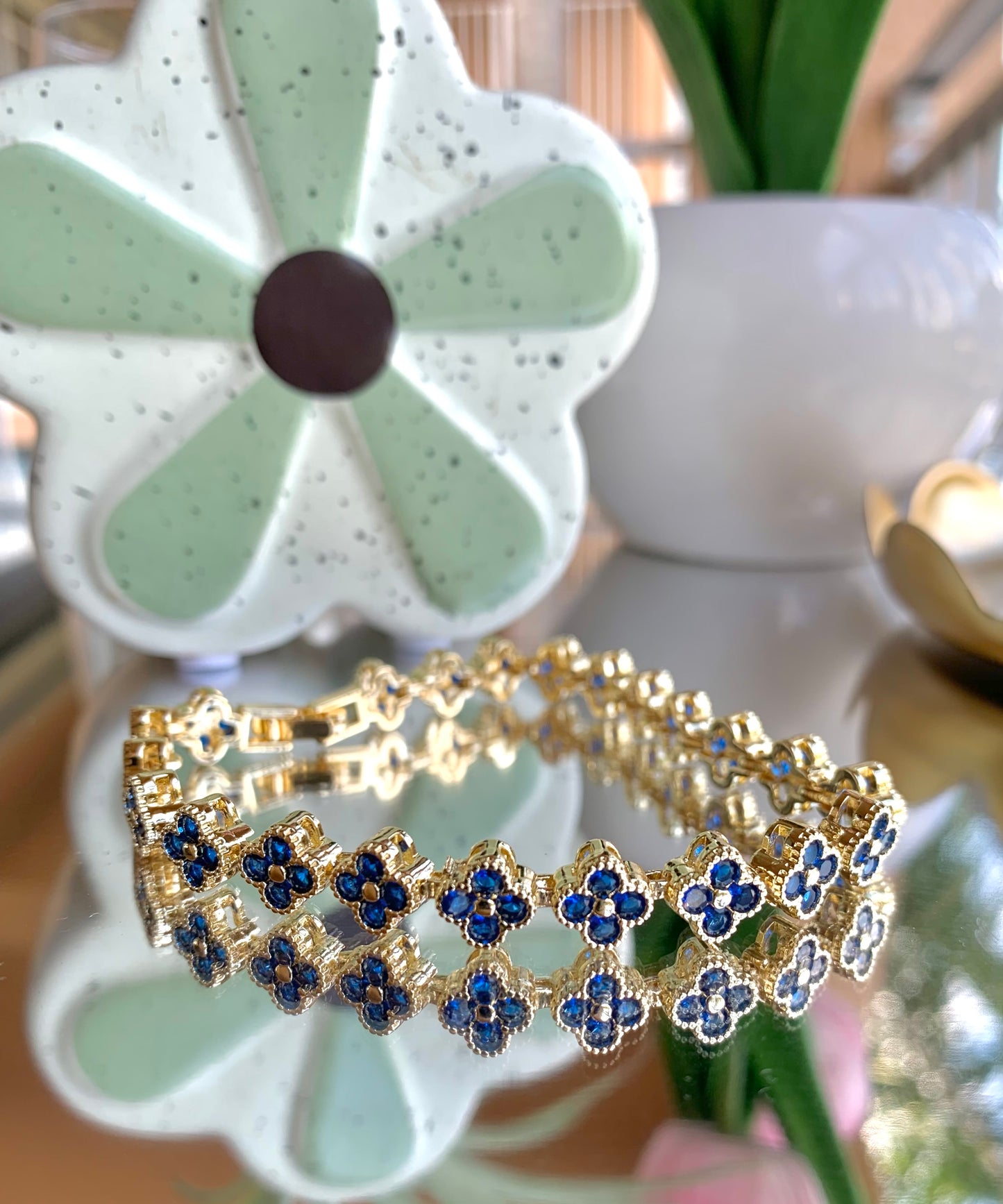 Mystic Clover Bracelet CZ