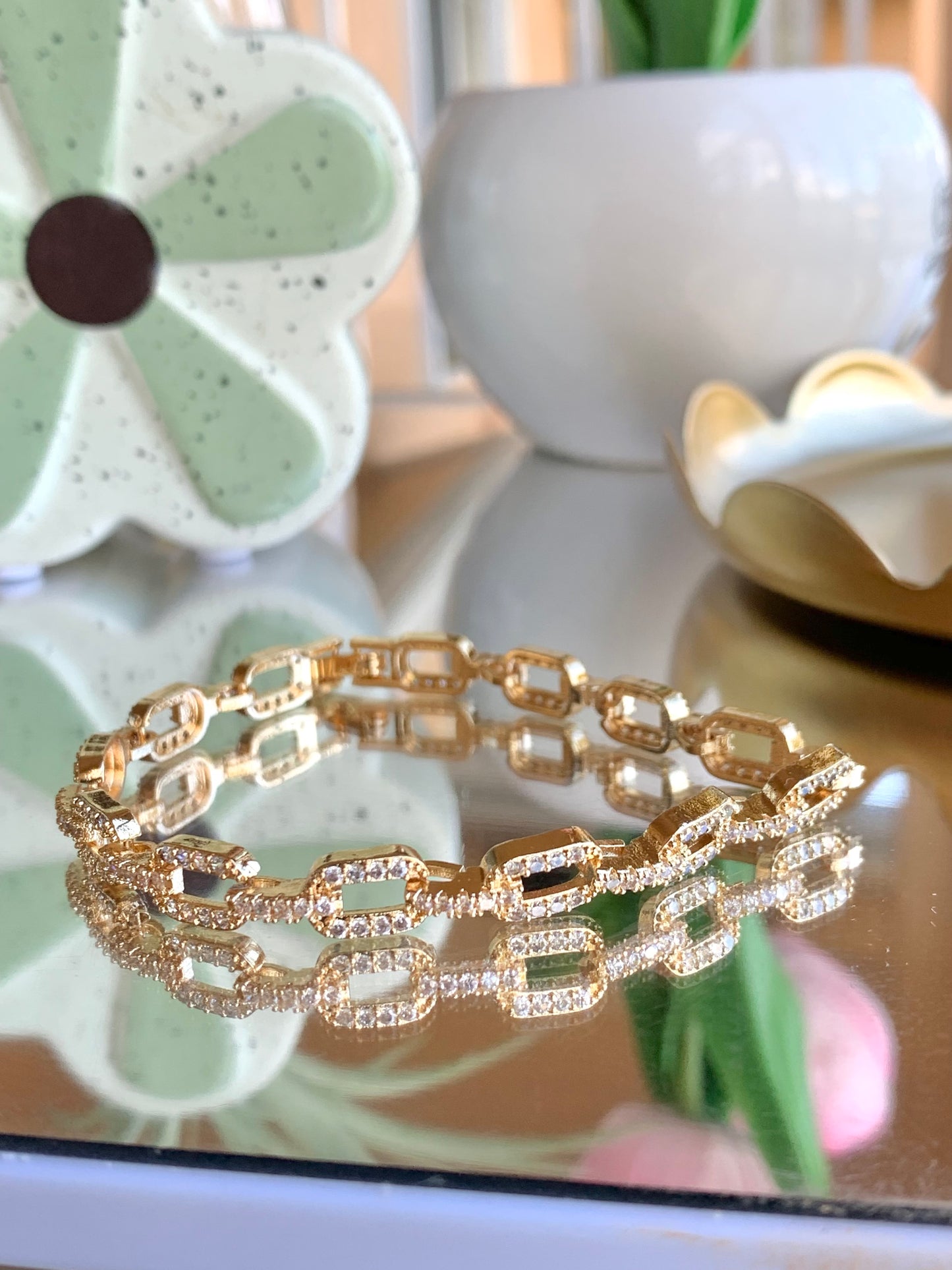 Fancy Cuban Bracelet W CZ