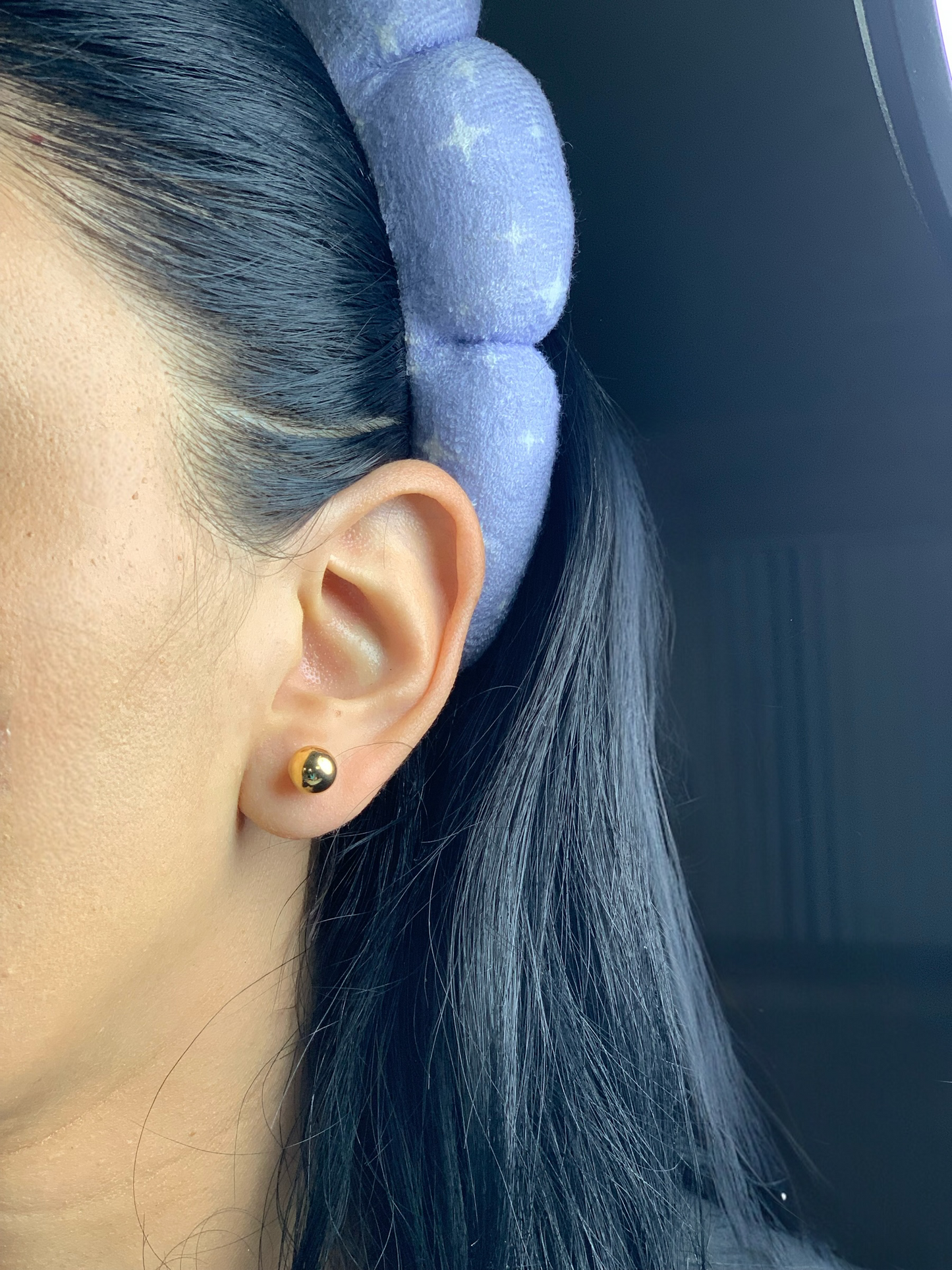 Ball Gold Bead Stud