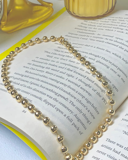 Bead Link Gold Necklace