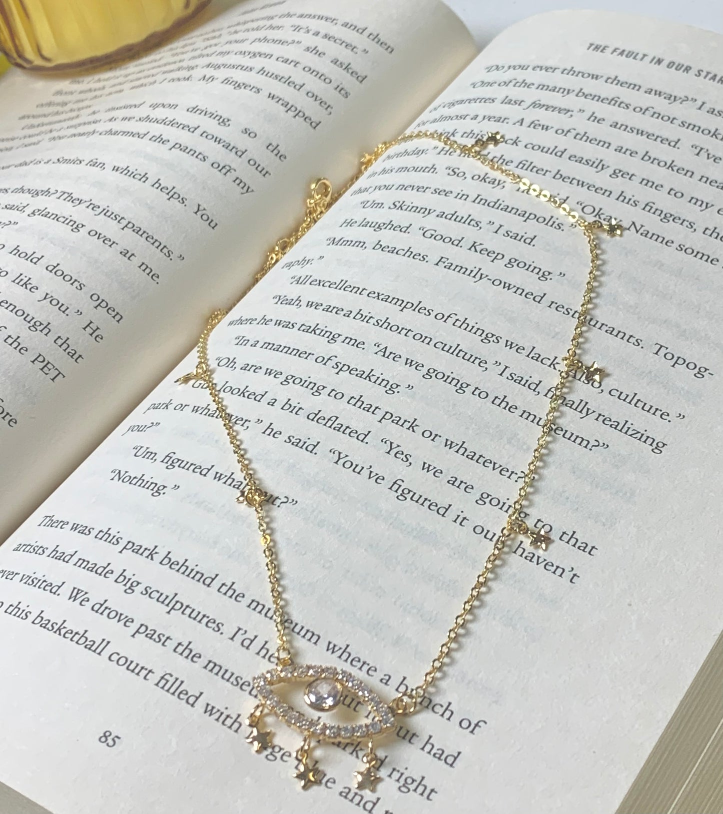 CZ Evil Eye Necklace