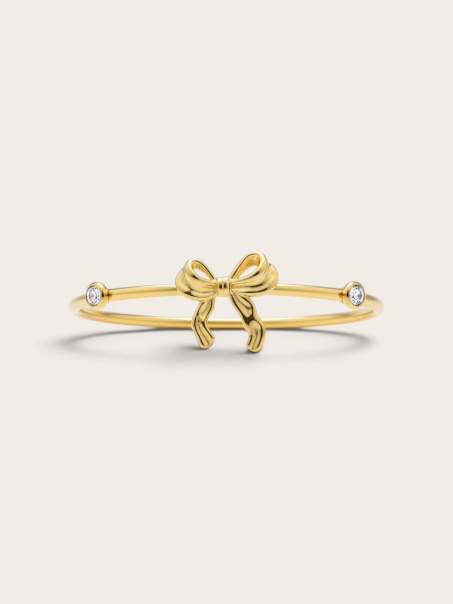 Bow diamond bracelet