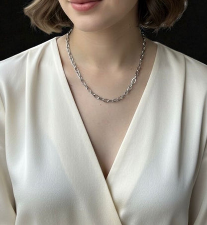 Silver Cello Necklace