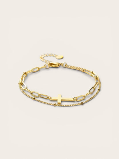 Gold Crosses bracelet
